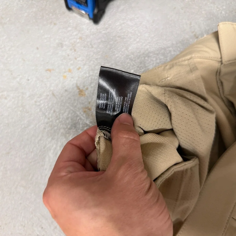 Banana Republic Stretch Chino Pants Tan‎ Khaki Core Temp Performance 36 x 29
